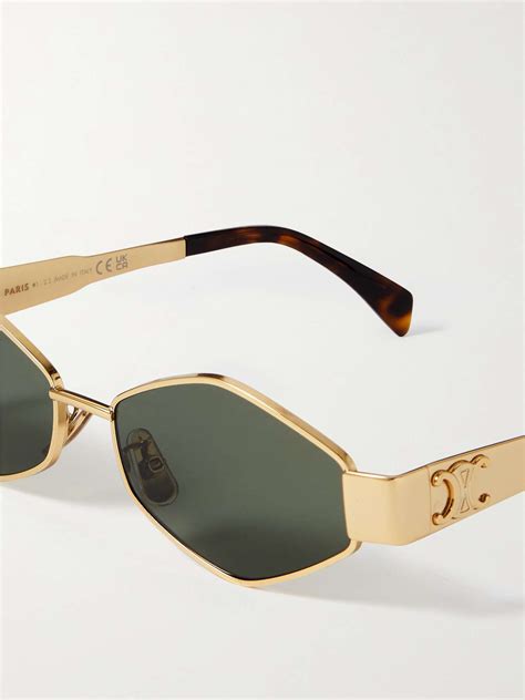 celine triomphe sunglasses hexagon